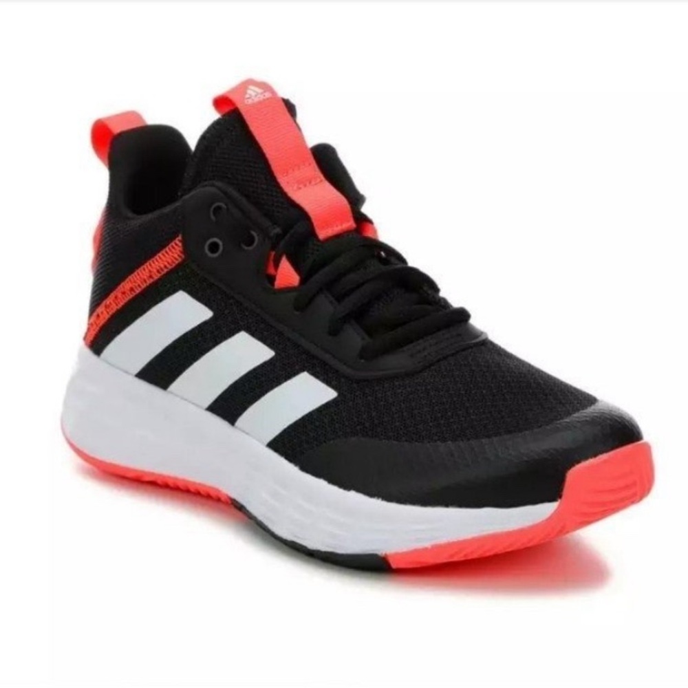 Kids Adidas On The Game 2.0K Size 4 GZ3379 Core Black/White/Turbo